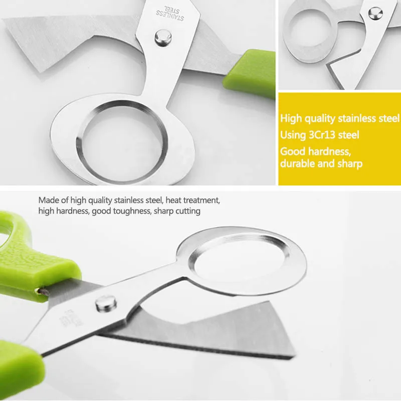 Pigeon Quail Egg Scissor Bird Cutter Opener Kitchen Tool Clipper Sale shells Scissors Cracker Cigar Stainless Steel Blade Househ | Дом и сад