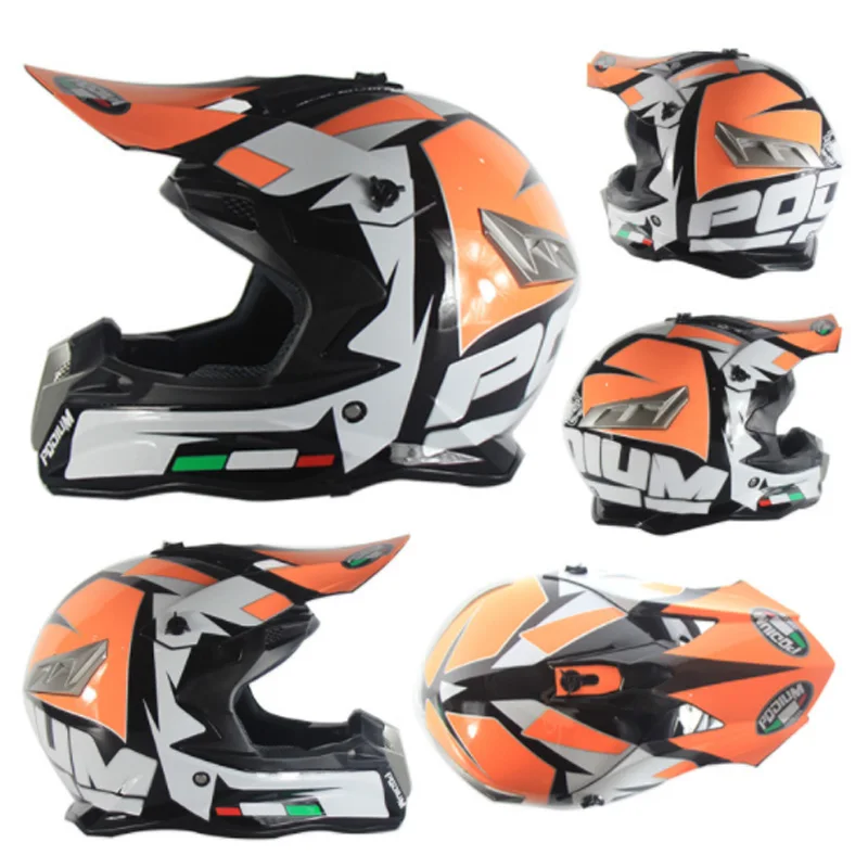 F style Профессиональный Гоночный moto крест шлем-каска moto крест hors маршрут Capacete moto Casco внедорожный мультфильм для взрослых и детей байкерские хел - Цвет: F style