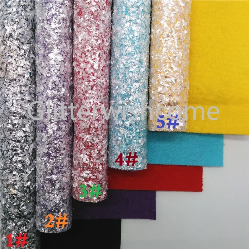 Glitterwishcome 21X29 см A4 размер винил для бантов Tissel блестящая ткань, пастельный цвет блестящий кожаный лист для бантов, GM547A