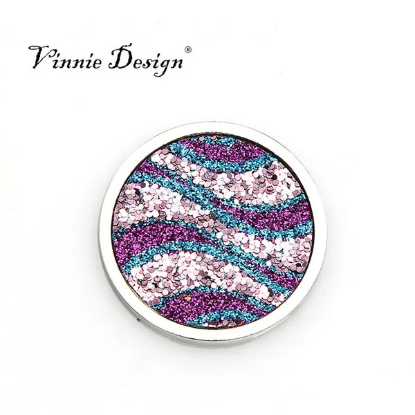 Vinnie дизайн Лидер продаж ювелирные аксессуары 33 мм блестящая монета подходит для