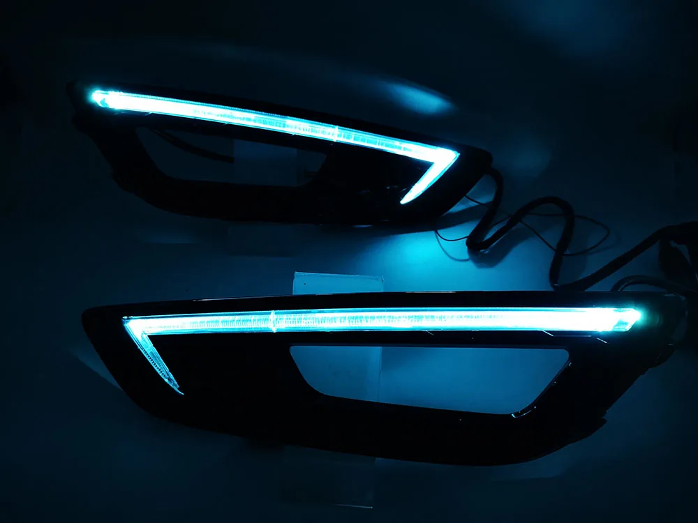 CSCSNL 1 комплект DRL дневные ходовые огни с поворотным желтым сигналом