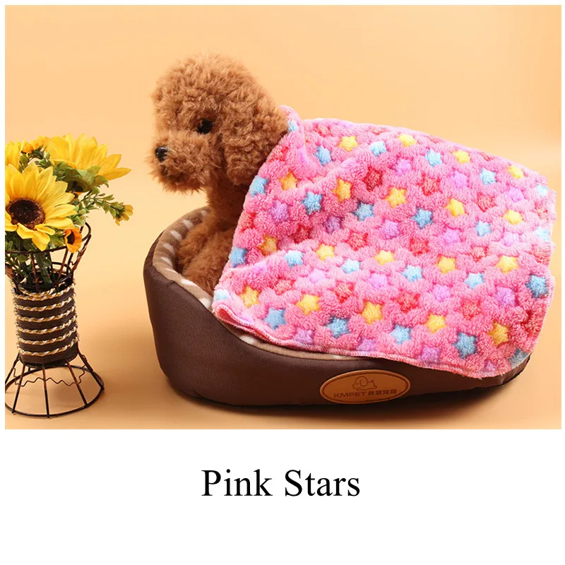 

Puppy Blanket for Pet Cushion Small Dog Cat Bed Soft Warm Sleep Mat, Pet Dog Cat Puppy Kitten Soft Blanket Doggy Warm Bed Mat