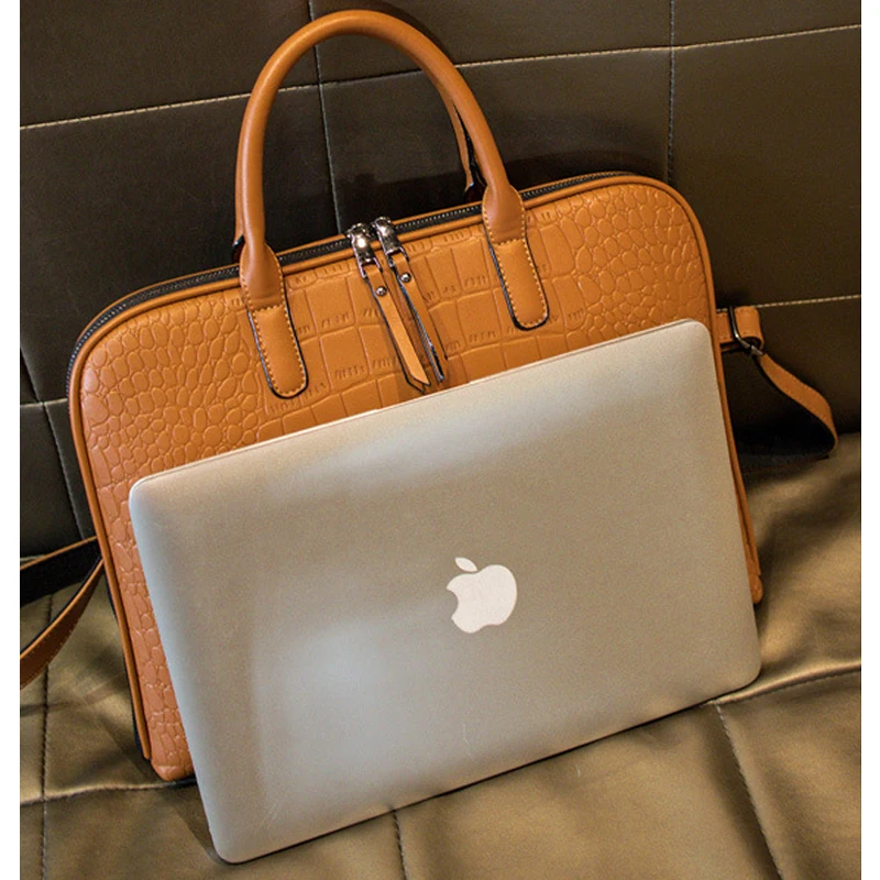 Портфель для ноутбука из искусственной кожи женская сумка на плечо Macbook Air 13 Pro 15 6 3