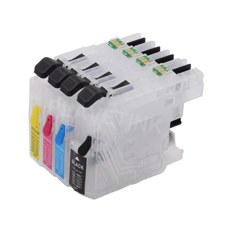 Чернильные картриджи Plavetink LC123 XL для принтера Brother LC 121 123 125 127 129 + 4 × 100