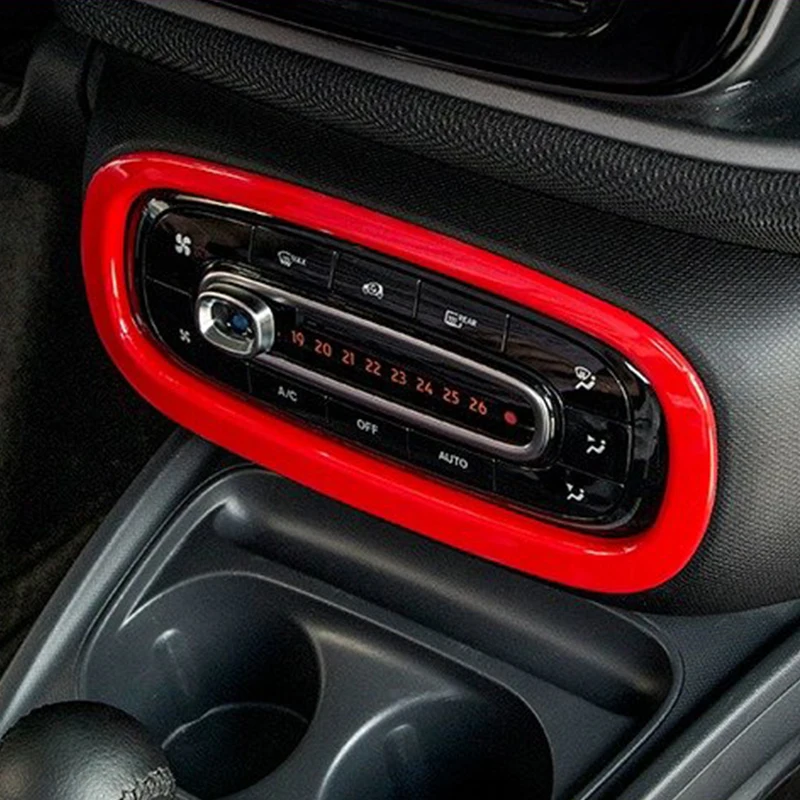 For Smart Fortwo Forfour 453 Car Air conditioning Switch Panel Decorative Cover car accessories interior styling Modification | Автомобили