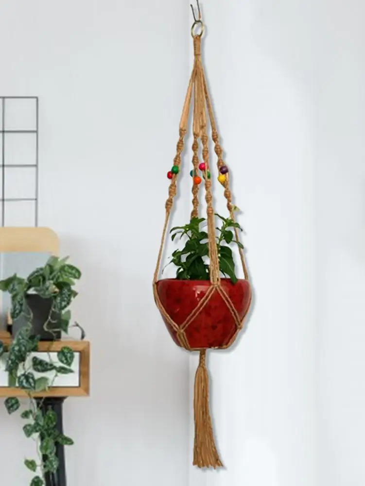 handmade macrame plant hanger flower /pot for wall decoration countyard garden | Дом и сад