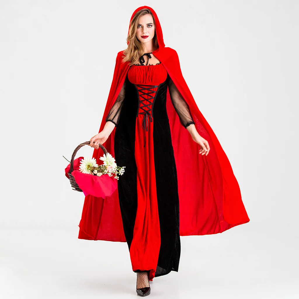 2019 модная новинка женское платье на Хэллоуин для ролевых игр в стиле ретро вампир