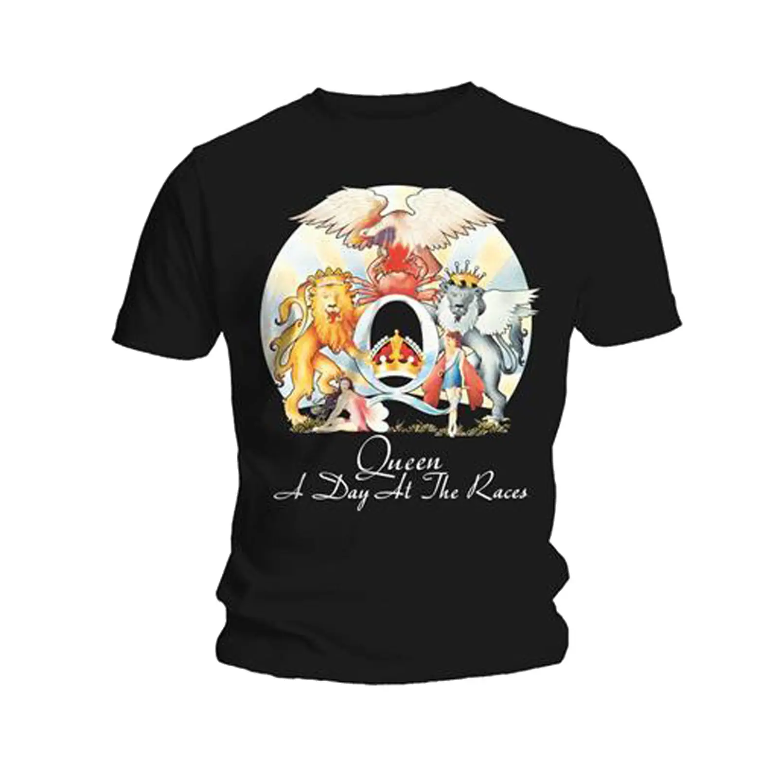 

Queen A Day At The Races Freddie Mercury Rock Licensed Tee T-Shirt Men Men Summer Short Sleeves T Shirts