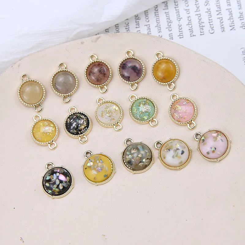 10 шт. вшитые блестящие двойные висячие серьги с бусинами для женщин корейские