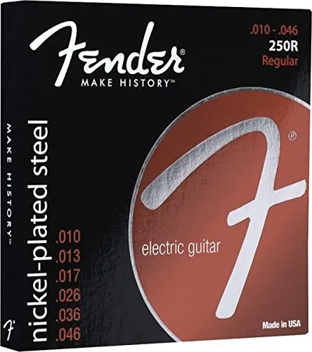 Fender 250R Super 250 никелированные стальные Струны для электрогитары, обычные, 10-46