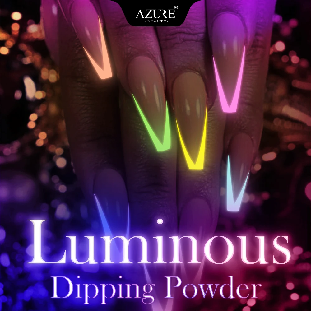 Modelones 12 шт./лот светящийся блеск погружающаяся пудра Хамелеон порошковый