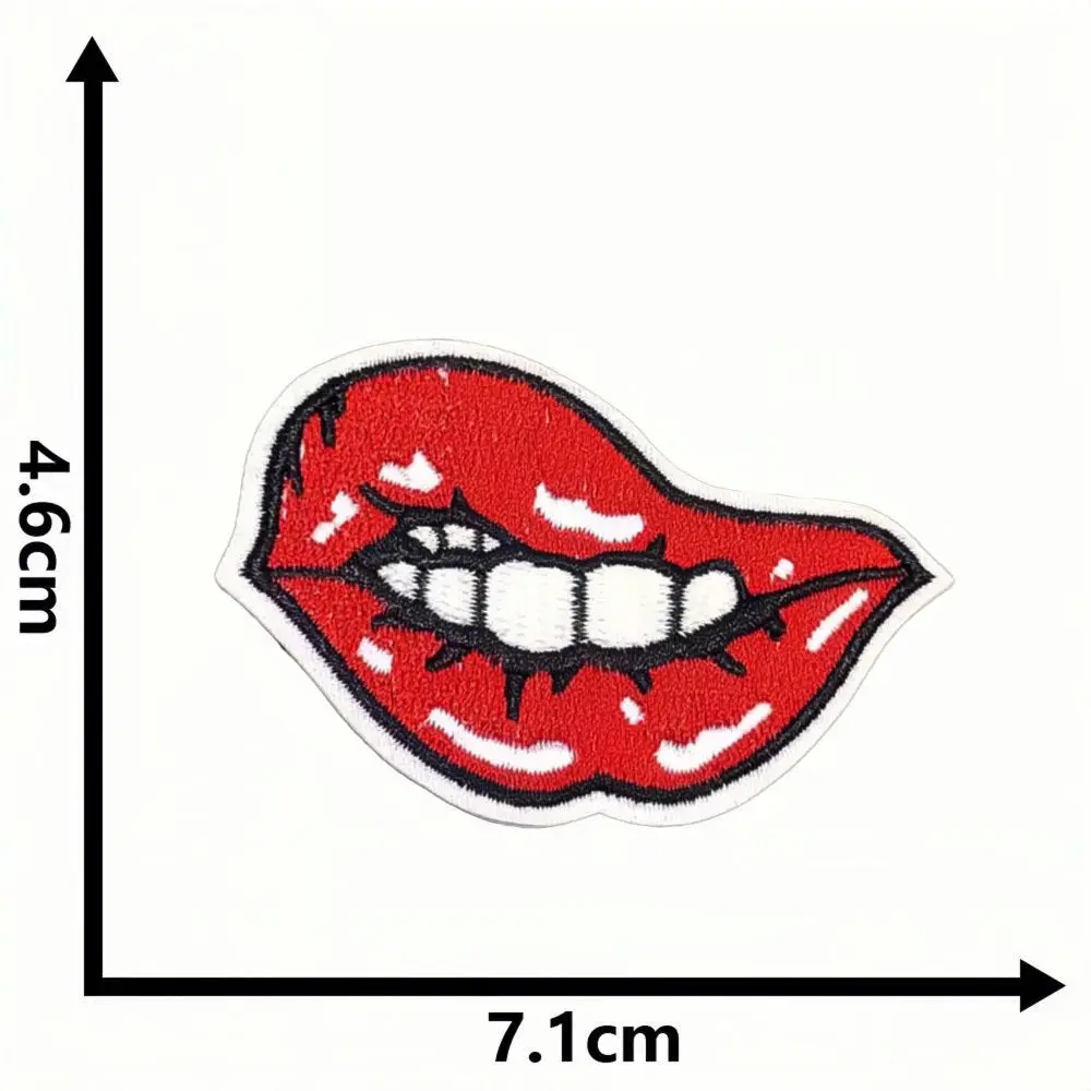 1 шт. Цветок Лук Пламя Птица Морковь Акула Бумажный самолет Кактус Диван Стереоскоп Любовь WiFi Алмазные нашивки Стикеры на одежду.