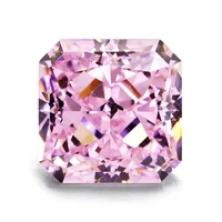 cubic zirconia stone crushed ice cut square redian cut 1010mm yellow white pink 5a loose cz stones synthetic gems beads diy 1pc