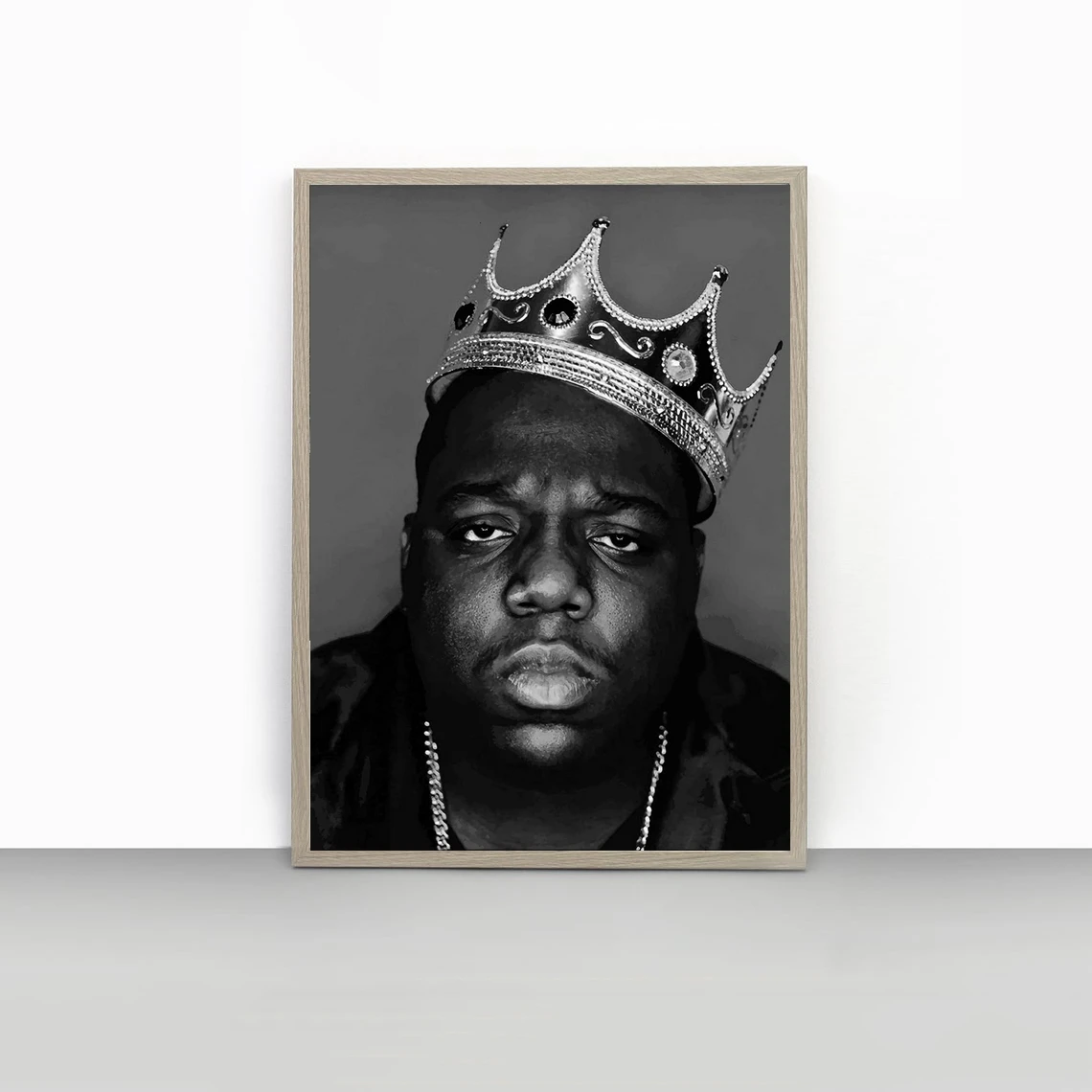 

Известный плакат Biggie Smalls, хип-хоп рэп, настенное искусство, хип-хоп рэппер, музыкальная легенда, модный Декор, черно-белый Принт