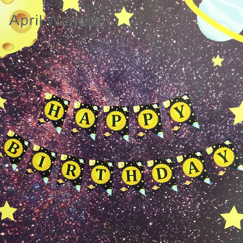 13 шт./лот Милая планета Космос день рождения рыбий хвост флаги вымпелель