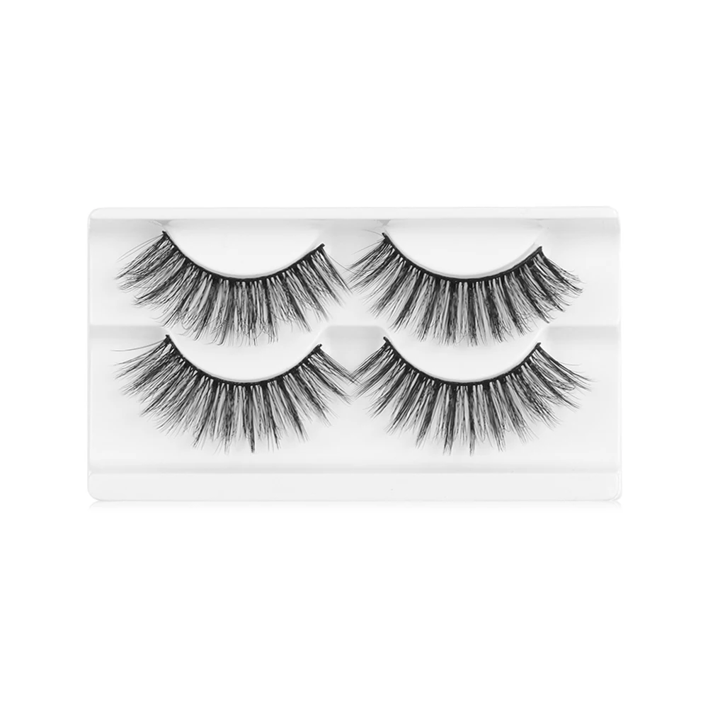 2 пары натуральных накладных ресниц Длинные Накладные ресницы для макияжа