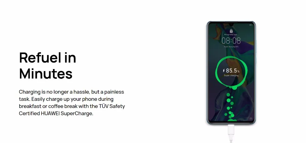 huawei P30 мобильный телефон 6,1 ''Kirin 980 Восьмиядерный Android 9,0 3650 мАч суперзарядка Встроенный экран отпечатков пальцев GPU Turbo 3,0