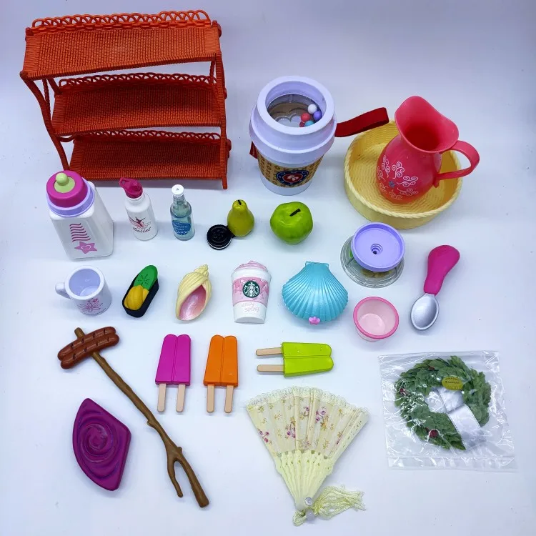 

mini food props ice cream beverage series model accessories for og doll American doll children's toy accessories