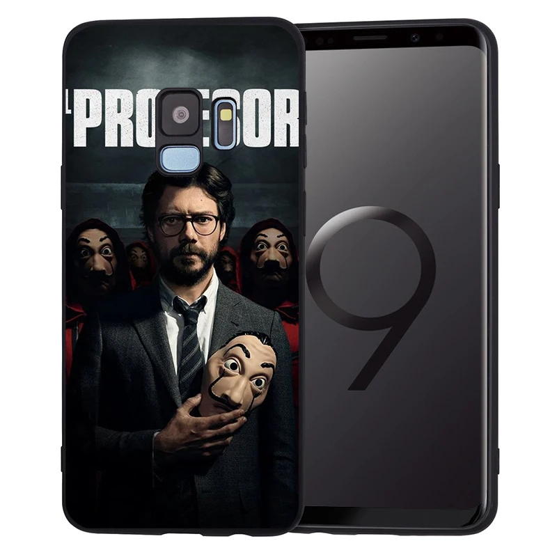 

For Samsung Galaxy S20 Ultra Case S8 S7 S10 S11E J3 J5 J7 J4 J6 J8 2018 Plus Spain TV La Casa de papel Black Phone Cases Cover
