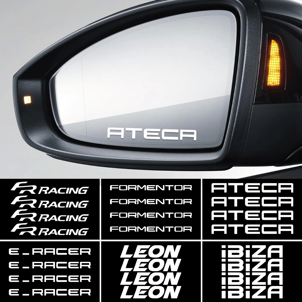 

Car Styling 4PCS /1Set Top Quality Door Handle Decor Sticker Creative Decal For SEAT Ibiza Leon Cupra e-Racer Ateca Formentor FR