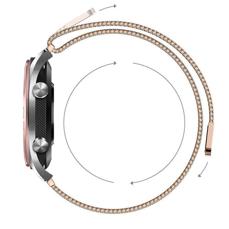 Ремешок для часов huawei Watch 2 Pro/GT/Honor Magic Dream, Миланский металлический ремешок, сменный Браслет, ремешок на запястье, 1sh