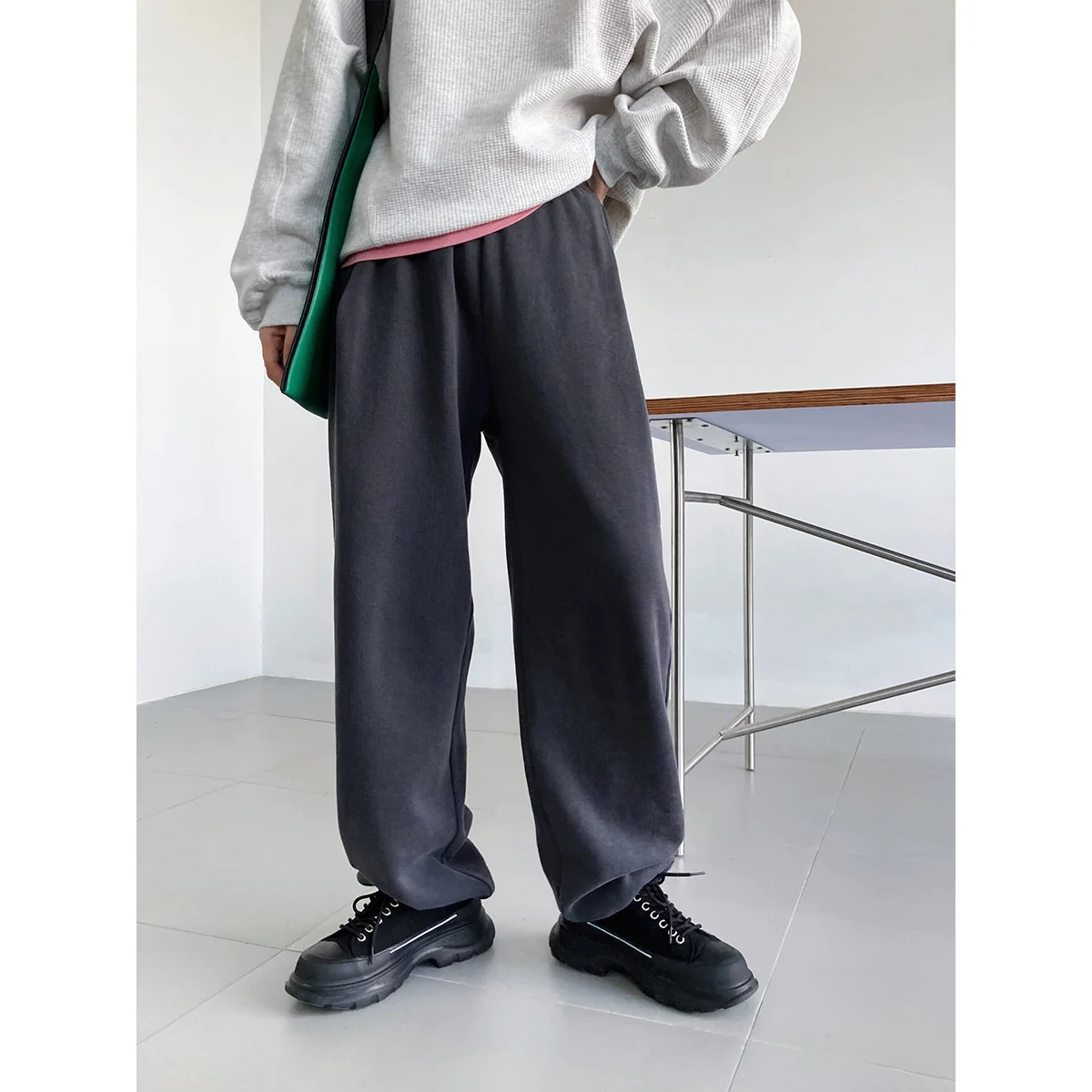 

Женские повседневные спортивные брюки, новые женские леггинсы на завязках на весну и осень, защитные брюки, модные прямые брюки