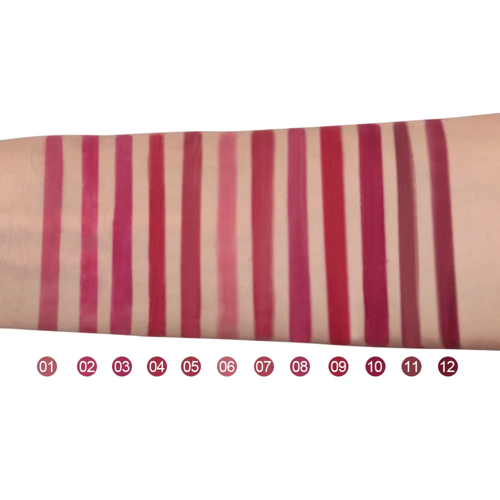 Модная офисная привлекательная розовая помада матовая водостойкая бархатная