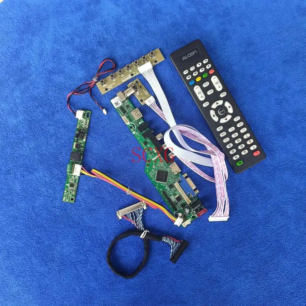 

1680*1050 VGA USB AV HDMI-совместимый светодиодный/ЖК-дисплей LVDS 30 Pin Комплект «сделай сам» матричный контроллер плата подходит для LTM220MT09/LTM220MT12 аналог...