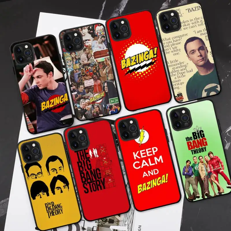 

Bazinga The Big Bang Theory tv show Phone Case For iPhone 13 11 8 7 6 6S Plus X XS MAX 5 5S SE 2020 XR 11 pro DIY Funda