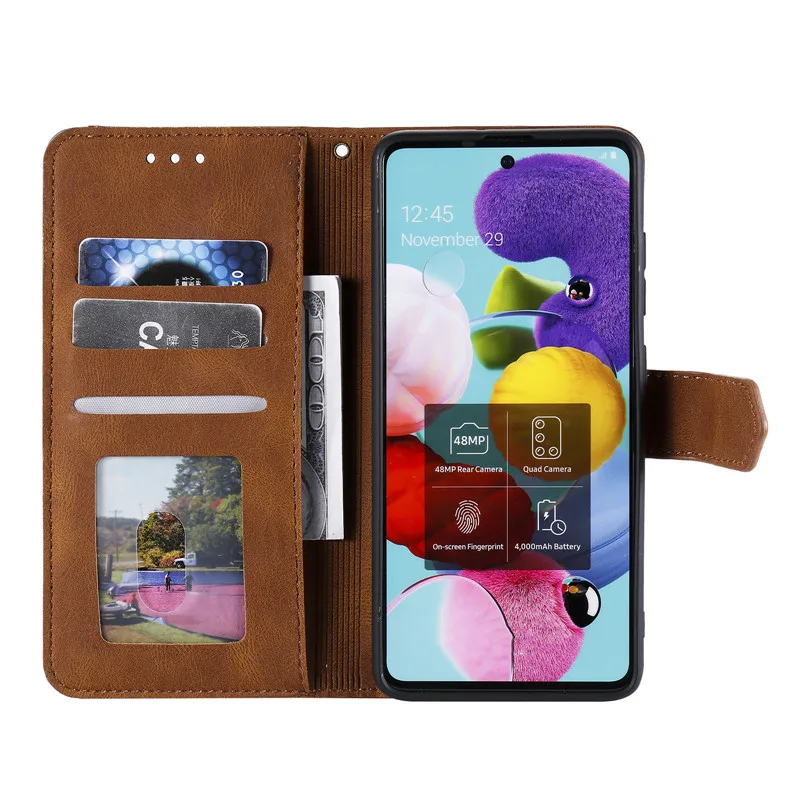

Magnetic Leather Case For Samsung Galaxy A12 A42 A32 A52 A51 A71 A50 A30 Covers Wallet Flip Card Slots Holder Stand Phone Cases