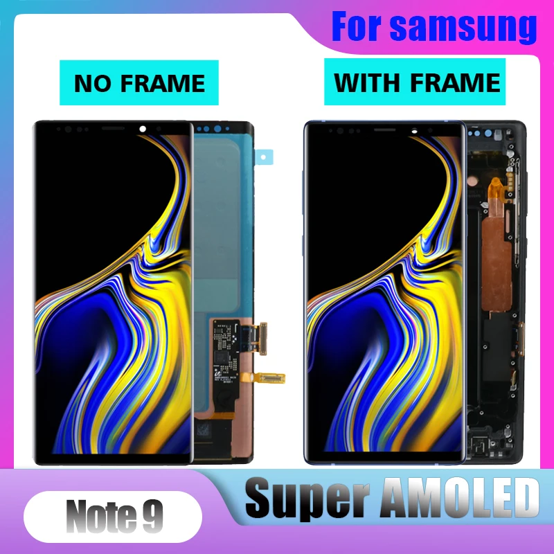 ЖК дисплей Super AMOLED для Samsung Galaxy NOTE 9 N960D N960F сенсорный экран 6 4 дюйма сменные детали с