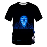 summer fashion v word vendetta 3d printed mens t shirt casual o neck t shirt mens t shirt short sleeve made in china