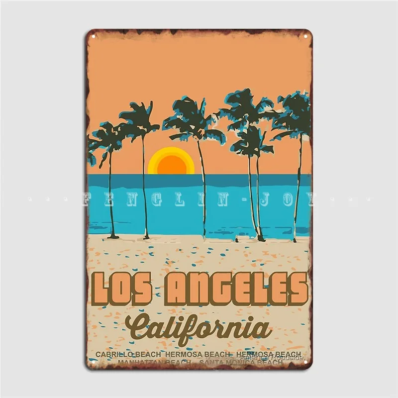 

Venice Beach California Metal Plaque Poster Wall Mural Club Bar Designing Garage Decoration Tin Sign Posters