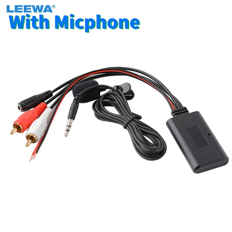 LEEWA универсальный авто беспроводной Bluetooth подключение AUX адаптер для стерео с 2 RCA