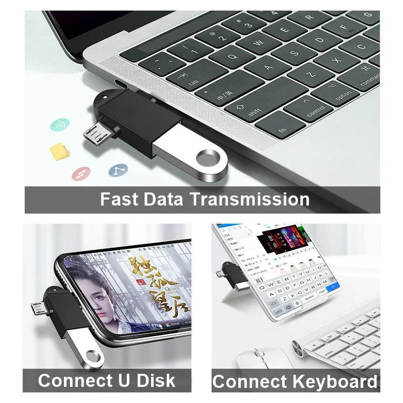 Tongdaytech 2 в 1 OTG адаптер Micro USB Type C к 3 0 синхронизация данных конвертер для Samsung Huawei Xiaomi