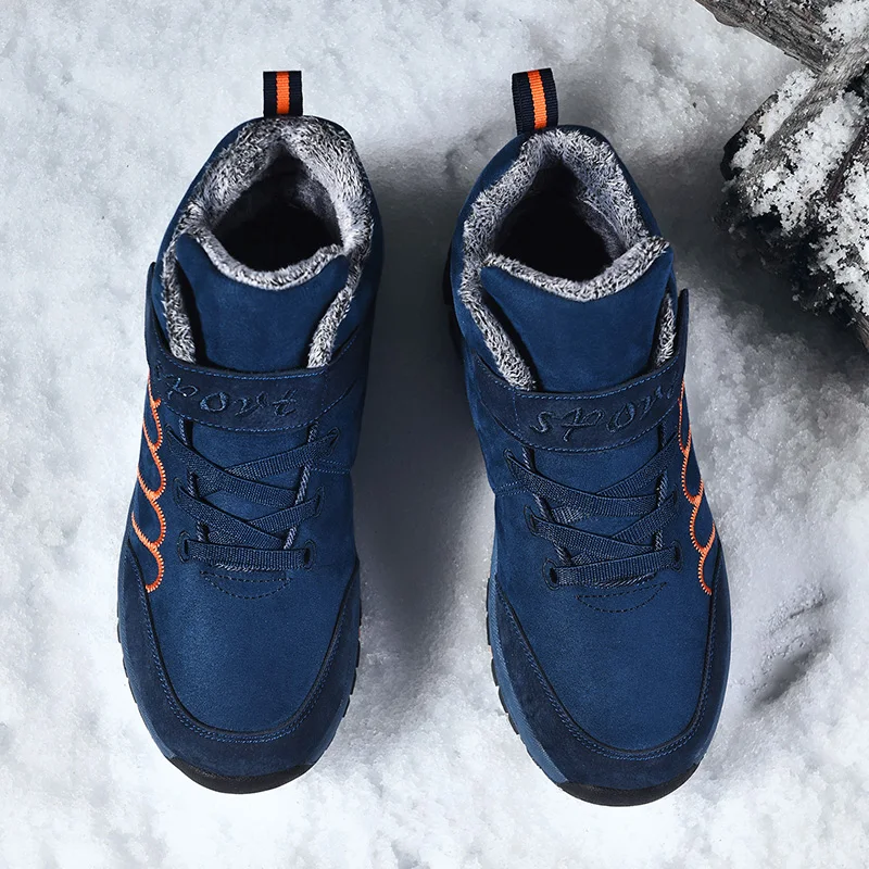 

Winter Snow Boots Men Women Sneakers Outdoor Hiking Shoes Plus Size 36-48 Plush Warm Trail Trekking Walking Sport Footwear