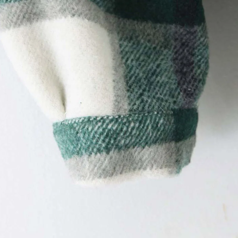 Клетчатая Женская куртка с длинным рукавом 2019 свободные стильные женские пальто