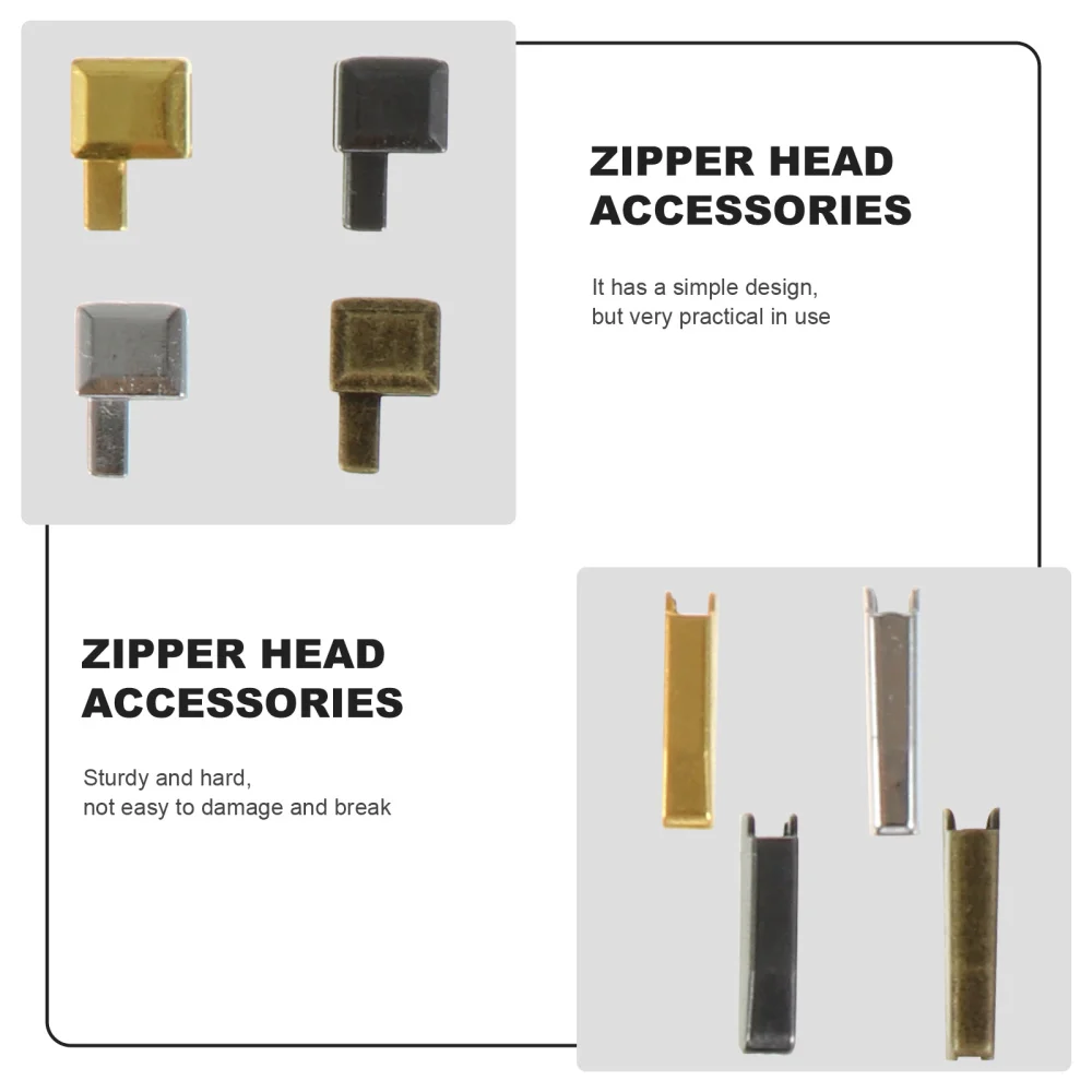 

48 Sets Zipper Head Clothes Repairing Accessories Zipper Insertion Pin