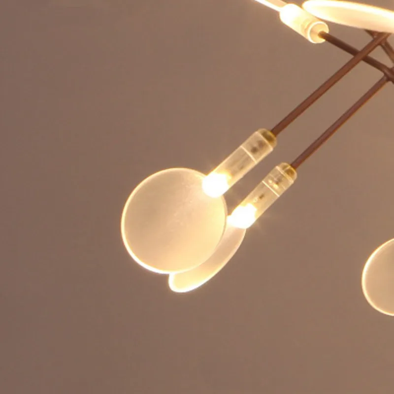 Современная herac кулон в форме листика дерева светильник светодиодный потолочный