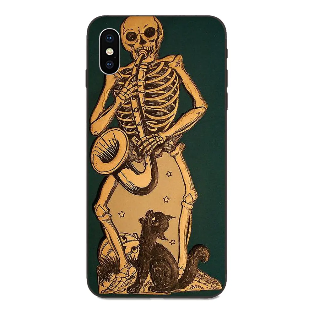 Чехол TPU Halloween Bone Daddy Skull для Huawei Mate 9 10 20 P8 P9 P10 P20 P30 Lite Mini Play Pro P smart Plus Z 2017 2019.