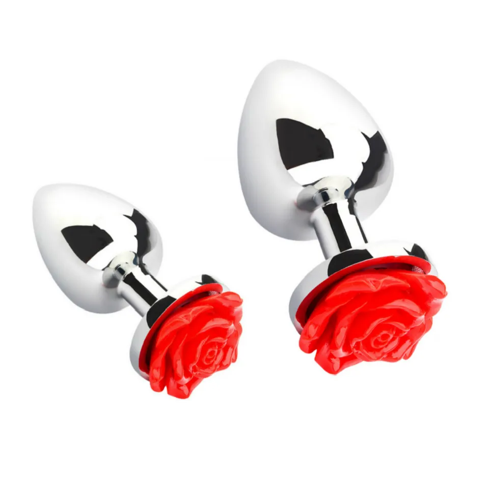 Stainless Steel Anal Toys Butt Plug Metal 1pc S/M/L Rose Sex for Women Adult Products Prostat | Красота и здоровье