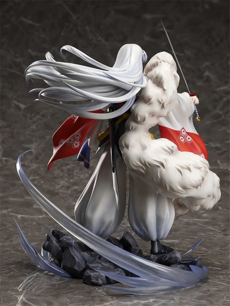 

GK Statue Anime Inuyasha Iron Broken Tooth Sesshoumaru Bakusaiga Brother Fight Scenes Resin Action Model Collectible Toy R518