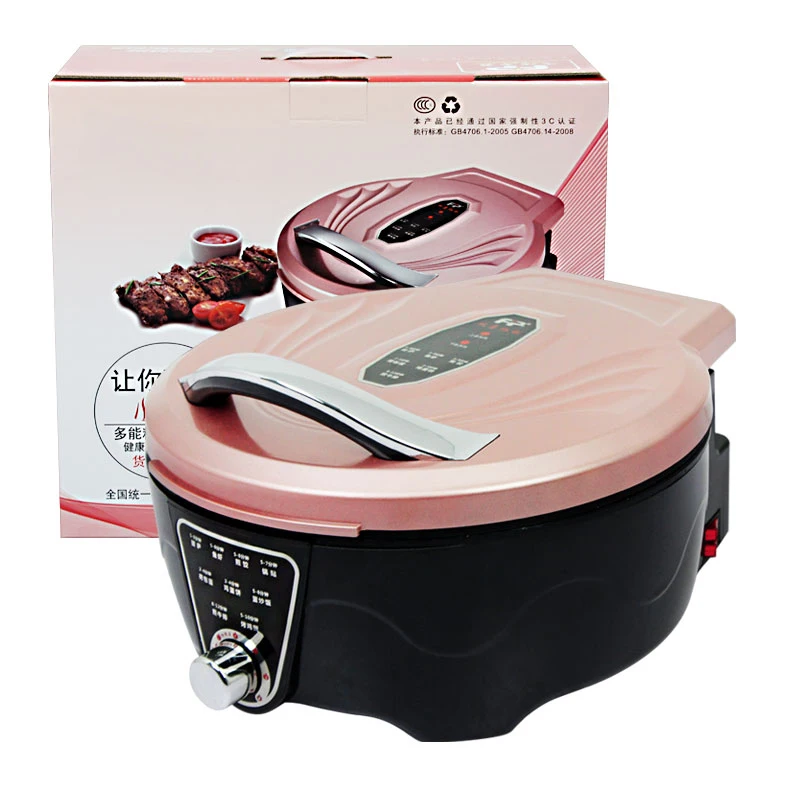 

Бытовая электрическая сковорода для выпечки с двусторонним нагревом для углубления электрической сковороды электрическая сковорода для у...
