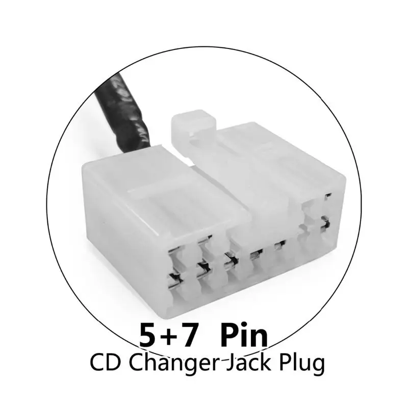 5+7Pin USB AUX Mp3 Player Adapter Car Digital Music Cd Changer for Toyota (5+7)Pin Camry Corolla Lexus RAV4 Yaris | Автомобили и