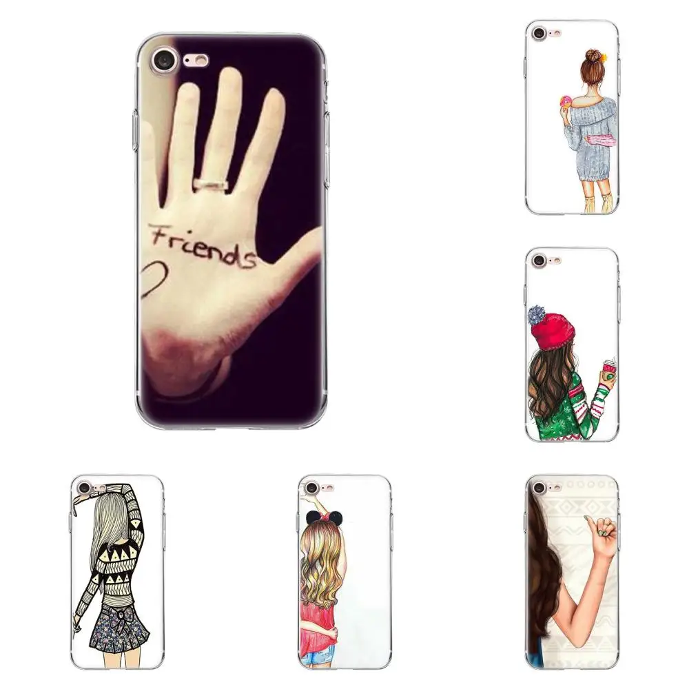 Tpwxnx ТПУ Новая мода для samsung Galaxy A3 A5 A7 J1 J2 J3 J5 J7 2015 2016 2017 Girl Best friends вместе|Бамперы| |