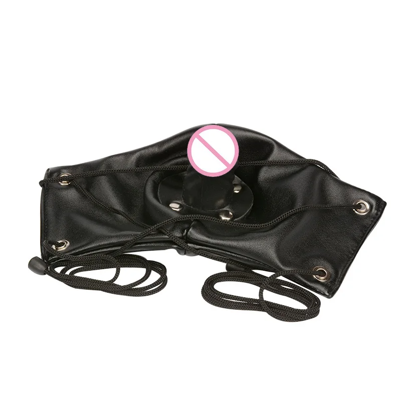 Кляп для пениса кляп рта сексуальная маска бандаж фаллоимитатор жгут раб фетиш