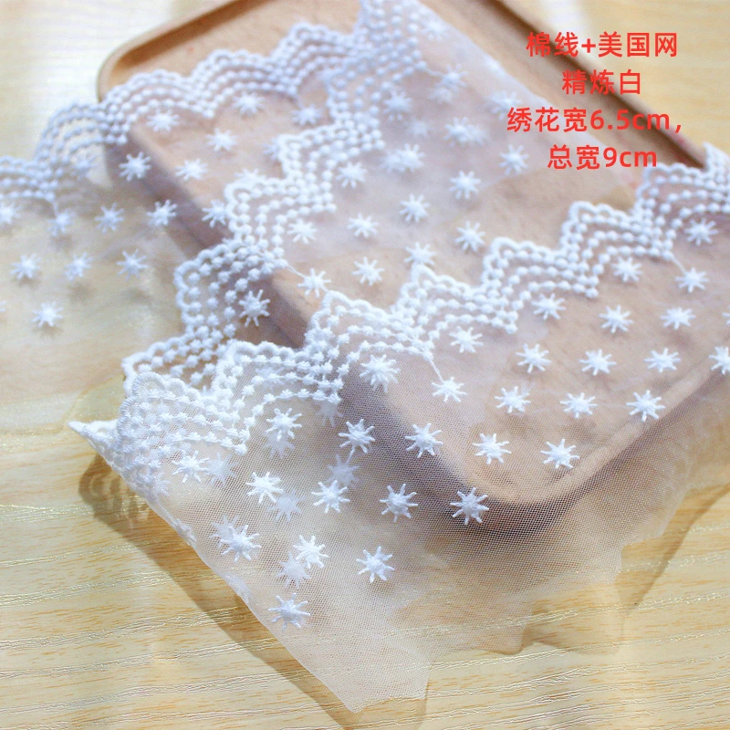 3 ярда/партия кружевные аксессуары для одежды ручной работы 8 5 см | Дом и сад