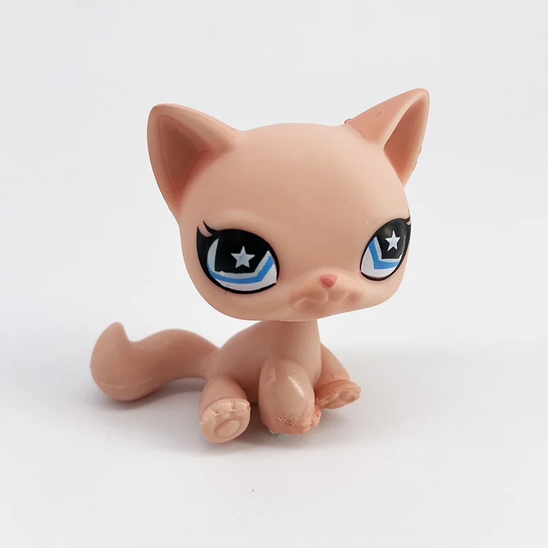 LPS настоящая игрушка для питомцев сиамская кошка #664 фиолетовая кошечка старая