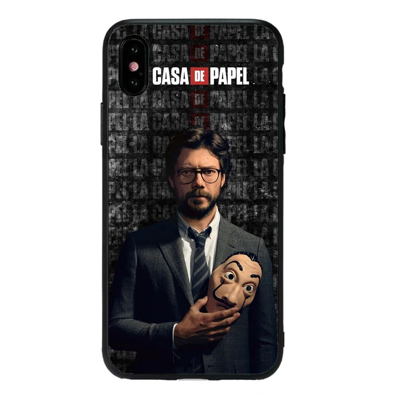 TPU Чехол для ТВ серии iphone 11 11Pro 8 6 6S Heist бумага для дома чехол для телефона iphone X XR XS MAX fundas мягкий чехол из ТПУ - Цвет: TPU