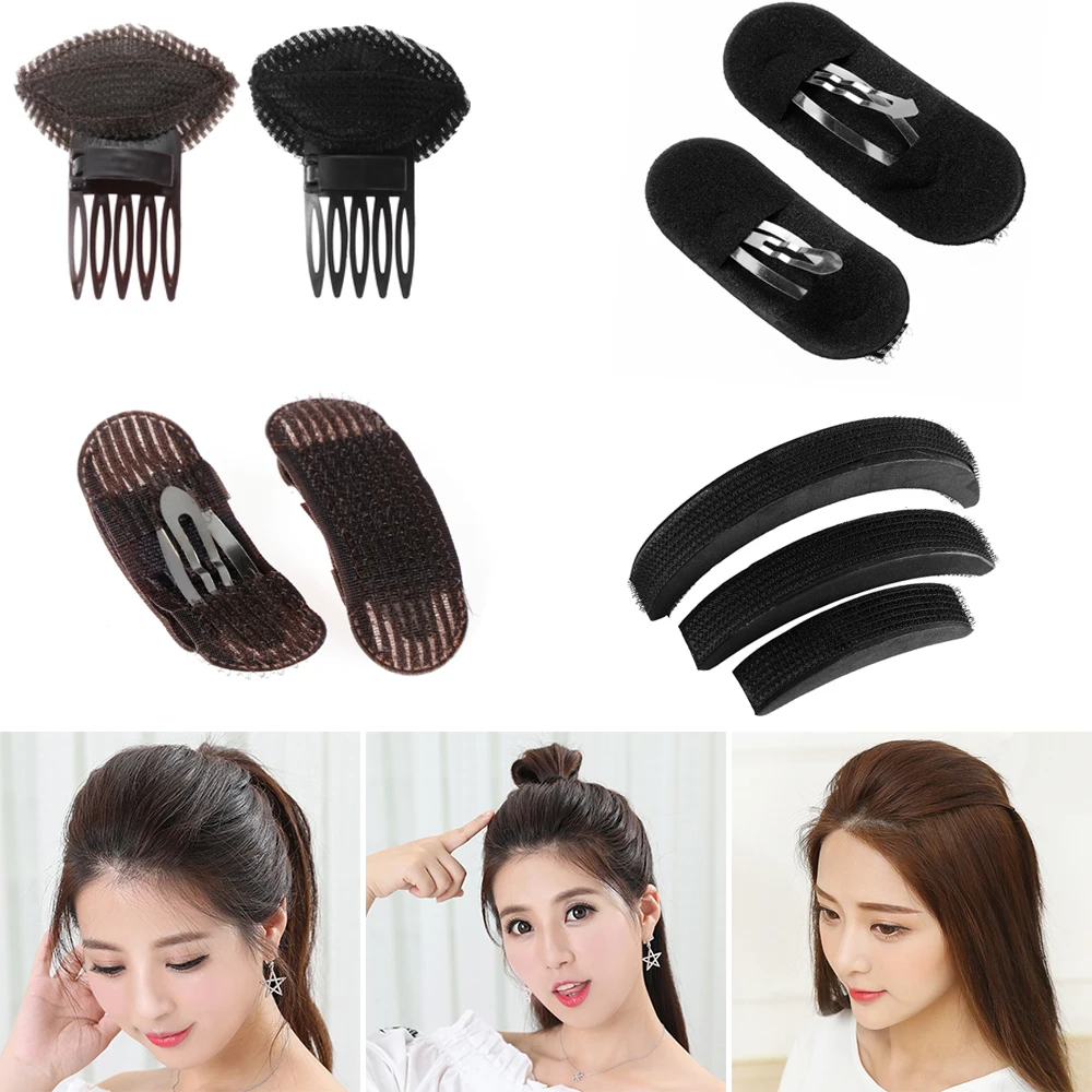 Bouffant Volume Inserts Invisible Hair Clip Breathable Bangs Mat Bump It Up Comb Bun Maker Princess Fashion Tools | Красота и